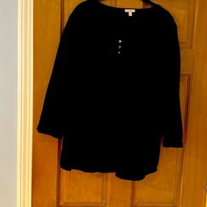 Window pane black top worn once